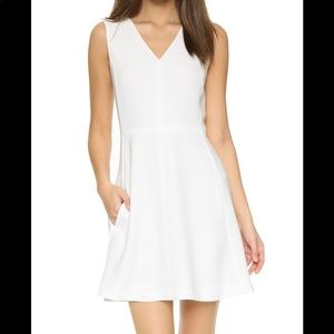 Vince v neck sleeveless white dress, size 2